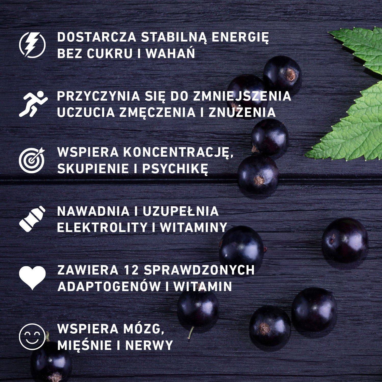HYDRATION + ENERGY - Czarna porzeczka